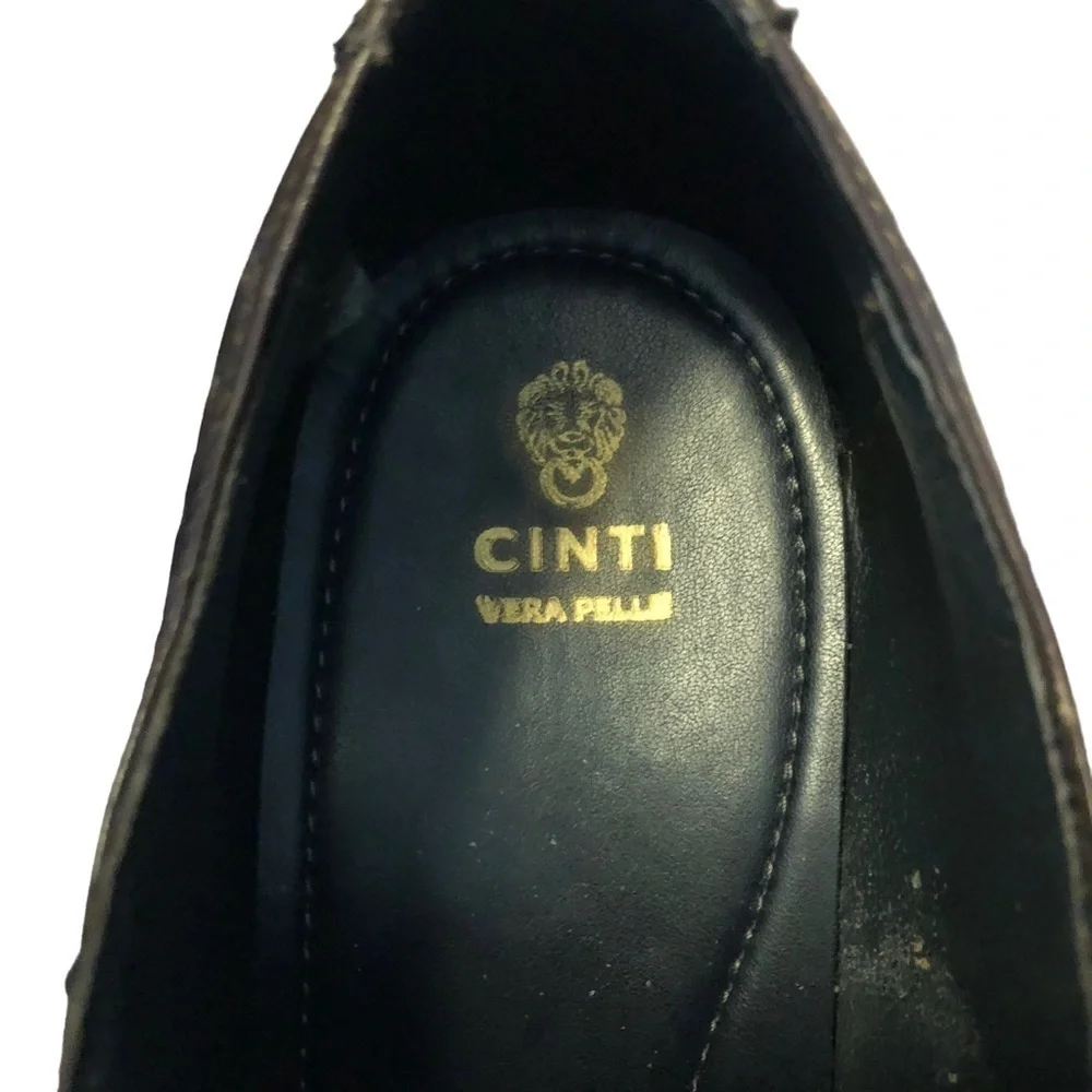 Cinti Vera Pelle Brown Lace-up Oxfords. Made and bought in Italy. Size 43 (10)‎